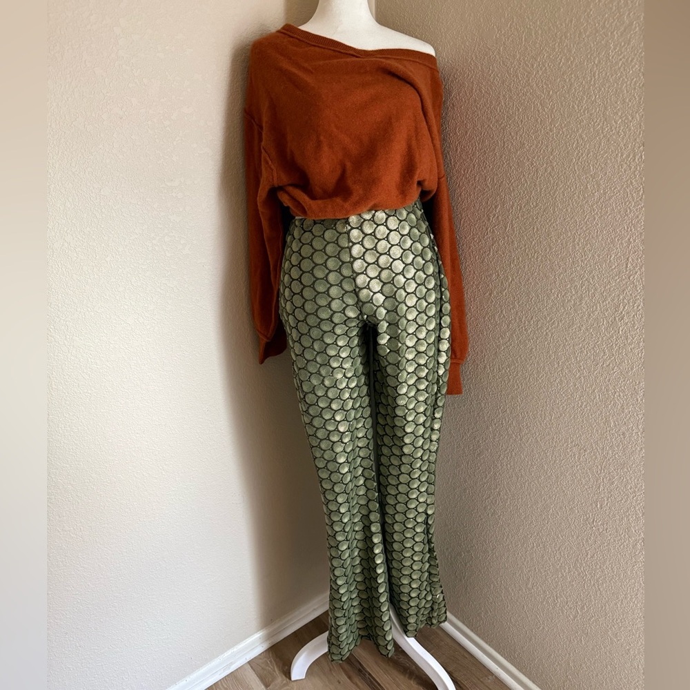 🌟Free People🌟Wilder Days Sequin Festival Bell Bottom Flare Spring Summer Trend